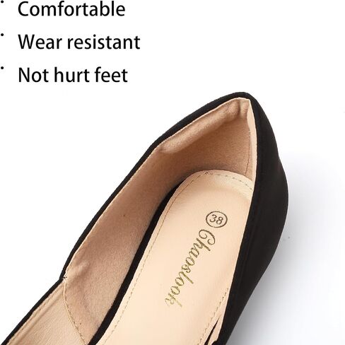 Womens Pointed Toe Black Ballet Flats Comfortable Casual Dress Flats for Women Elegant Memory Foam Flats Shoes with Party Wedding in Saudi Arabia