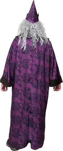 ComfyCamper Wizard Costume Adult Men - Robe and Beard Included - Coat Hat Mens Renaissance Medieval Cosplay Halloween in Saudi Arabia