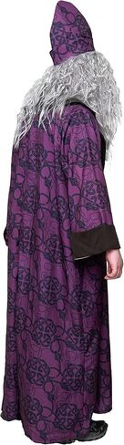 ComfyCamper Wizard Costume Adult Men - Robe and Beard Included - Coat Hat Mens Renaissance Medieval Cosplay Halloween in Saudi Arabia