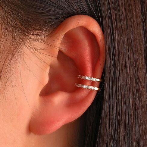 Ear Cuff Earrings for Women Rhinestone Ear Cuff Non Piercing Earrings Wedding Prom Cuff Earrings Jewelry Gifts for Girls in Saudi Arabia