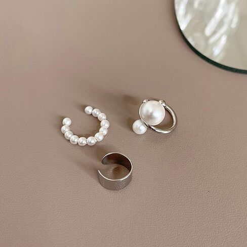Pearl Ear Cuff Earrings Gold Ear Cuffs Cartilage Cuff Earring Non Pierced in Saudi Arabia