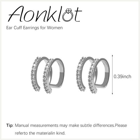 Ear Cuff Earrings for Women Rhinestone Ear Cuff Non Piercing Earrings Wedding Prom Cuff Earrings Jewelry Gifts for Girls in Saudi Arabia