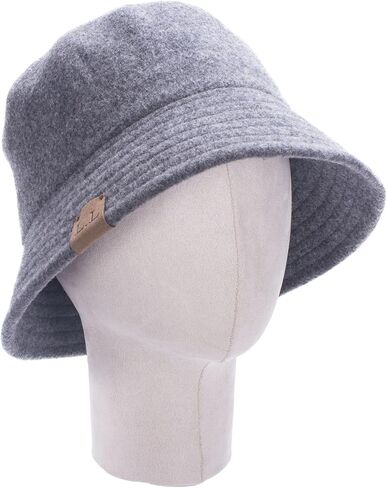 قبعة نسائية من Lawliet بتصميم Cloche كاجوال كلاسيكي من مزيج الصوف القابل للسحق A622 in Saudi Arabia