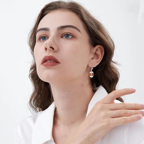 925 Sterling Silver Ball Sports Leverback Dangle Drop Earrings Jewelry Gifts for Women Girls in Saudi Arabia