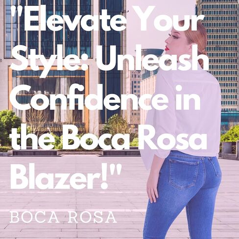 Boca Rosa Blazer Long Sleeve Women Casual Business Open Front Long Sleeve Work Office Blazer Jacket Fashion Ladies Trendy in Saudi Arabia