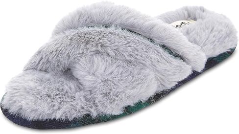 Floopi House Slippers for Women, Cross Band Fuzzy Womens Slippers Cozy Memory Foam with Indoor & Outdoor Anti Skid Sole in Kuwait