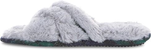 Floopi House Slippers for Women, Cross Band Fuzzy Womens Slippers Cozy Memory Foam with Indoor & Outdoor Anti Skid Sole in Kuwait