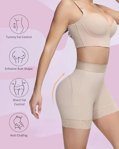 SHAPSHE Shapewear Shorts Tummy Control For Women Shaping Body Shaper Underwear Seamless Shorts Under Dresses Shapewear Panties Shapewear For A Dress Tummy Control Shapewear Butt Lift Beige in Saudi Arabia