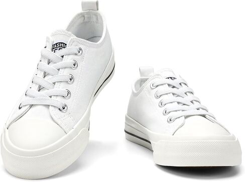 أحذية رياضية للأطفال الصغار من DSWED أحذية قماشية للأولاد والبنات أحذية رياضية كلاسيكية من القطن قابلة للتوسيع بدون أربطة سهلة الارتداء in Kuwait