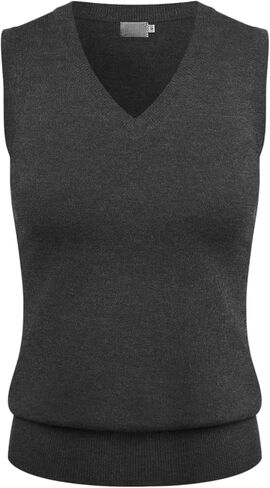 سترة نسائية كلاسيكية مريحة من COMFY WORLD من أعلى إلى طبقة فوق نسيج ناعم ورقبة على شكل حرف V خفيفة الوزن ومقاس نحيف (S-XL) in Kuwait