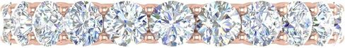 FINEROCK Valentines Day Gift for her 2.2 Carat Prong Set Diamond Eternity ring in 10K Solid Gold in Saudi Arabia