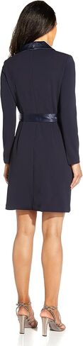Adrianna Papell Women's Knit Crepe Tuxedo A-line Dress in Kuwait