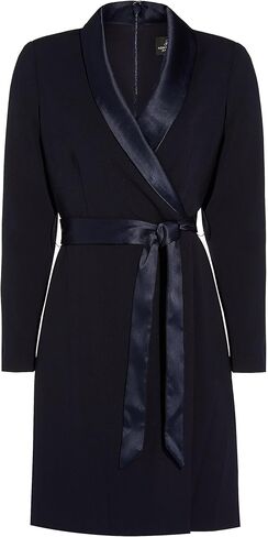 Adrianna Papell Women's Knit Crepe Tuxedo A-line Dress in Kuwait
