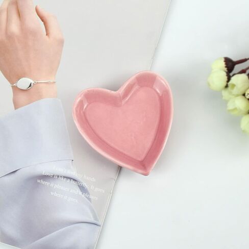 صينية مجوهرات من Lelucermaire، حامل حلقي من السيراميك، طبق حلية مزخرف، هدايا لصديق للنساء (القمر الأسود) in Kuwait