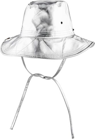 ديسكو كاوبوي قبعة بحافة فضية معدنية بوني قبعة لامعة في الهواء الطلق قبعة الشمس مع سلسلة المرأة الهذيان حفلة الموسيقى مهرجان قبعة in Kuwait