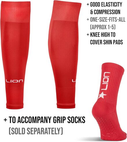 Youth Soccer Sock Sleeves to Accompany Grip Socks - Fits Over Shin Guards - Multiple Colors to Match Your Team Uniform in Kuwait
