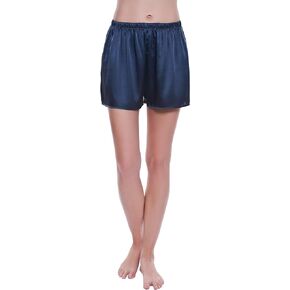 LEPTON 19mm 100% Premuim Mulberry Silk Shorts- Womens Pajama Shorts- Soft Sleepwear Lounge Shorts- Sleeping Shorts for Women