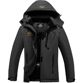 سترة INVACHI النسائية المقاومة للماء للتزلج في الشتاء الدافئ ومعطف الثلج على الجبال وسترة واقية من المطر بغطاء للرأس in Kuwait