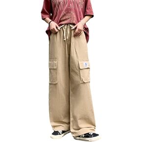 بنطال رياضي نسائي بجيوب Y2k فضفاض القوطي بنطال ذو أرجل واسعة ملابس الشارع جمالية Emo in Kuwait
