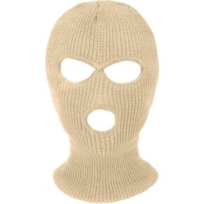 3 Hole Ski Mask, Knitted Balaclava Face Mask, Winter Full Face Mask Cover for Winter Outdoor Sports in Kuwait