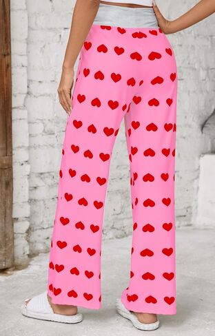 Women Pajama Pants Comfy Lounge Wide Leg Casual Stretch Palazzo Drawstring Pj Bottoms Pants S-3XL in Saudi Arabia