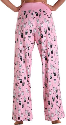 Women Pajama Pants Comfy Lounge Wide Leg Casual Stretch Palazzo Drawstring Pj Bottoms Pants S-3XL in Saudi Arabia