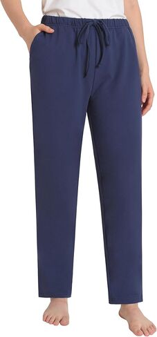 Weintee Women's Petite Cotton Pants with Pockets in Saudi Arabia