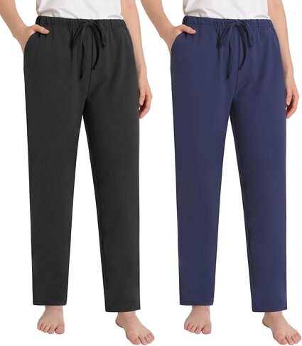 Weintee Women's Petite Cotton Pants with Pockets in Saudi Arabia