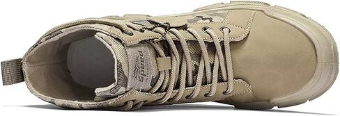 TERBOFIN Tactical Military Boots for Men Comfort Combat Boots Lightweight Camouflage High Top Canvas Boots with Soft Out-sole Thicker Heel for Casual Work Walking in Saudi Arabia