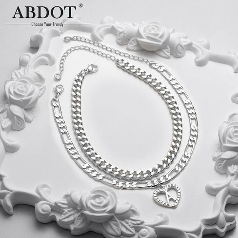 abdot لذيذ الذهب أساور الكاحل للنساء 14k الذهب مطلي القلب الخلخال الأولي للنساء في سن المراهقة الفتيات تكويم الكوبية فيجارو سلاسل الخلخال المرأة الخلخال للنساء للماء in Kuwait