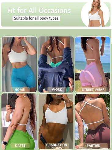 حمالة صدر نسائية منخفضة الظهر خالية من الأسلاك بدون خياطة متعددة الاتجاهات قابلة للتحويل وأشرطة قابلة للتعديل مع مبطنة قابلة للإزالة in Kuwait