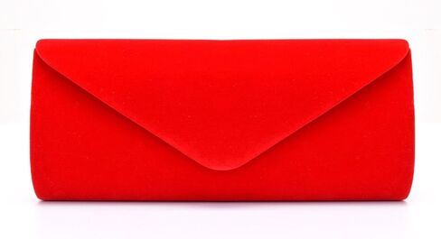U-Story Women's Evening Wedding Party Velvet Envelope Clutch Bag Tote Purse Handbag in Saudi Arabia