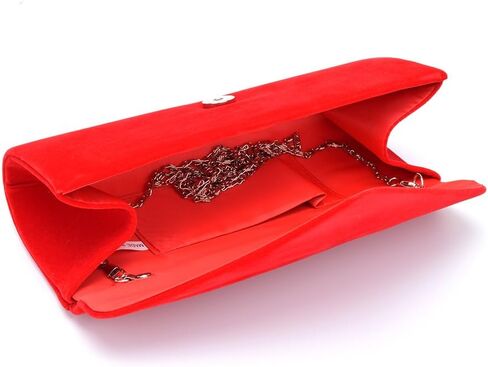 U-Story Women's Evening Wedding Party Velvet Envelope Clutch Bag Tote Purse Handbag in Saudi Arabia
