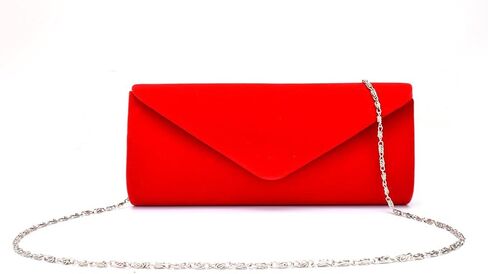 U-Story Women's Evening Wedding Party Velvet Envelope Clutch Bag Tote Purse Handbag in Saudi Arabia