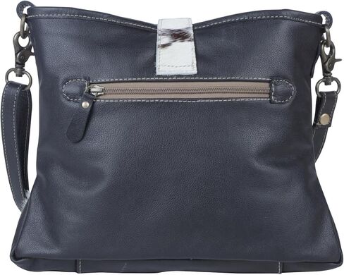 Myra Bag Blue Labyrinth Leather & Hairon Bag S-3982 in Kuwait