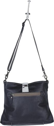 Myra Bag Blue Labyrinth Leather & Hairon Bag S-3982 in Kuwait
