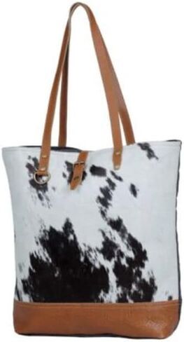 Myra Bag Rock-Strewn Canvas & Hairon Bag S-3331 in Kuwait