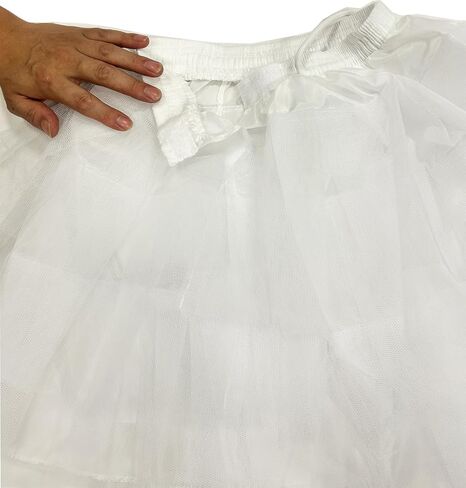 ZUYPSK Little Big Girls 3 Layers Hoopless Petticoat Slip Crinoline Underskirt Mesh Tutu Flower Girl Dance Skirt in Saudi Arabia
