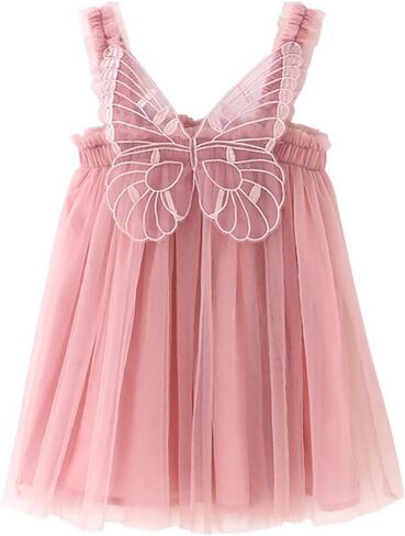 Toddler Baby Girls Princess Tutu Dress with Flower Headband Wedding Dresses Birthday Outfit Set for Photo Shoot 1-5T in Saudi Arabia