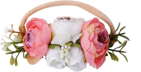Toddler Baby Girls Princess Tutu Dress with Flower Headband Wedding Dresses Birthday Outfit Set for Photo Shoot 1-5T in Saudi Arabia