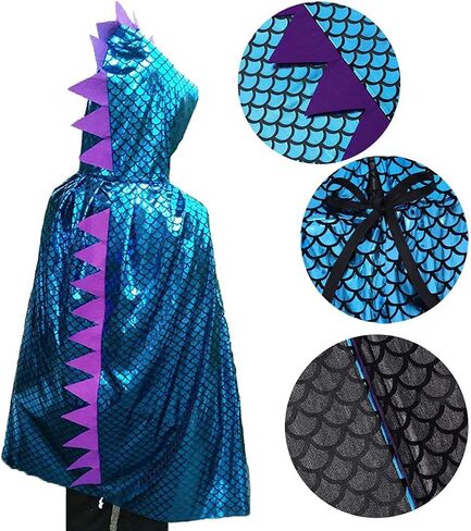 زي ديناصور الهالوين من IAXSEE للأطفال زي تنين زي الديناصور فستان كيب كوسبلاي من 3 إلى 12 سنة للأولاد والبنات in Kuwait