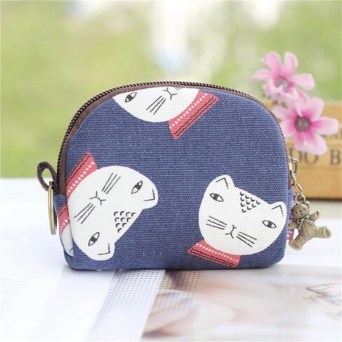 Coin Purse Pouch for Women Change Purse Portable Coin Wallet Mini Change Holder With Zipper (Light Grey) in Kuwait