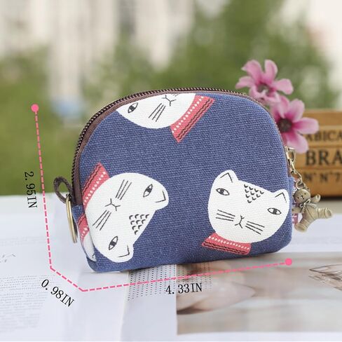 Coin Purse Pouch for Women Change Purse Portable Coin Wallet Mini Change Holder With Zipper (Light Grey) in Kuwait