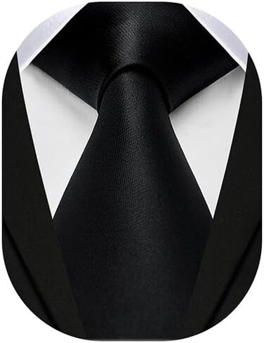 Enlision Ties for Men Solid Color 3.35" Formal Business Necktie Classic Satin Mens Wedding Party Ties with Gift Box in Kuwait