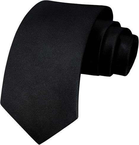 Enlision Ties for Men Solid Color 3.35" Formal Business Necktie Classic Satin Mens Wedding Party Ties with Gift Box in Kuwait