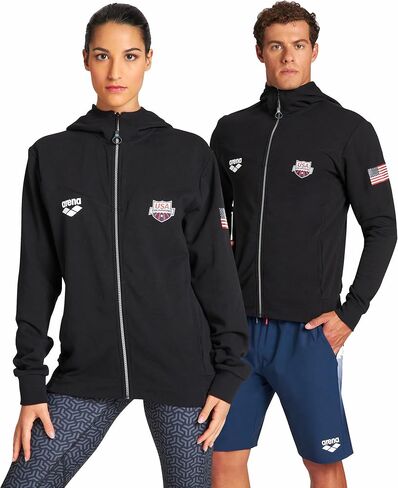 Arena Women's 2020 Hooded Full Zip Unisex Active Workout Jacket in Saudi Arabia