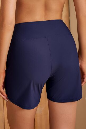 SHEKINI Women's Swim Shorts 5" Quick Dry Board Shorts High Waisted Swimsuits Trunks with Pockets in Saudi Arabia