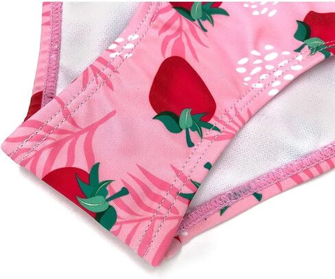 SHEKINI Girls' Bikini Sets U Neck Floral Printing Bow-Knot Two Piece Bathing Swimsuits for Girls 6-12 Years. in Saudi Arabia