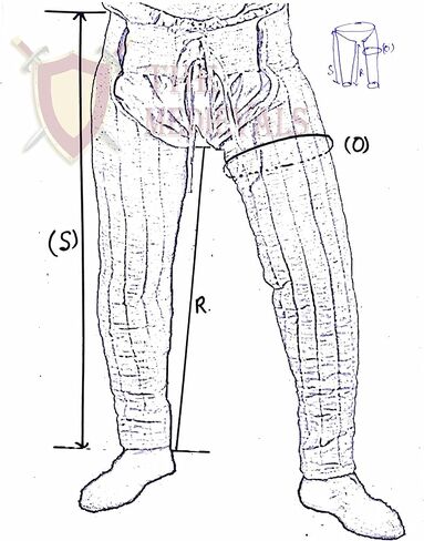 THE MEDIEVALS Joerg Landsknecht Trousers Renaissance Pants or Leggings SCA LARP Plane Armor in Saudi Arabia