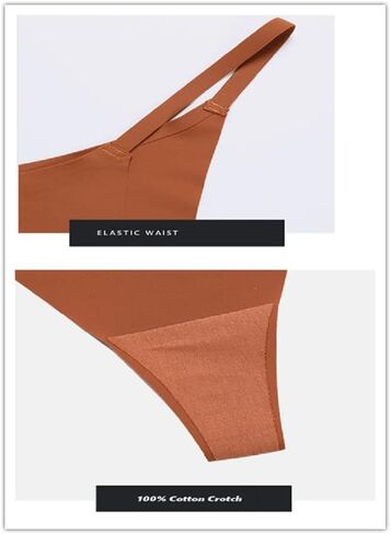 Jeserom 6 Pack G-String Thongs for Women Low Rise Seamless No Show Thong T Back Underwear in Saudi Arabia